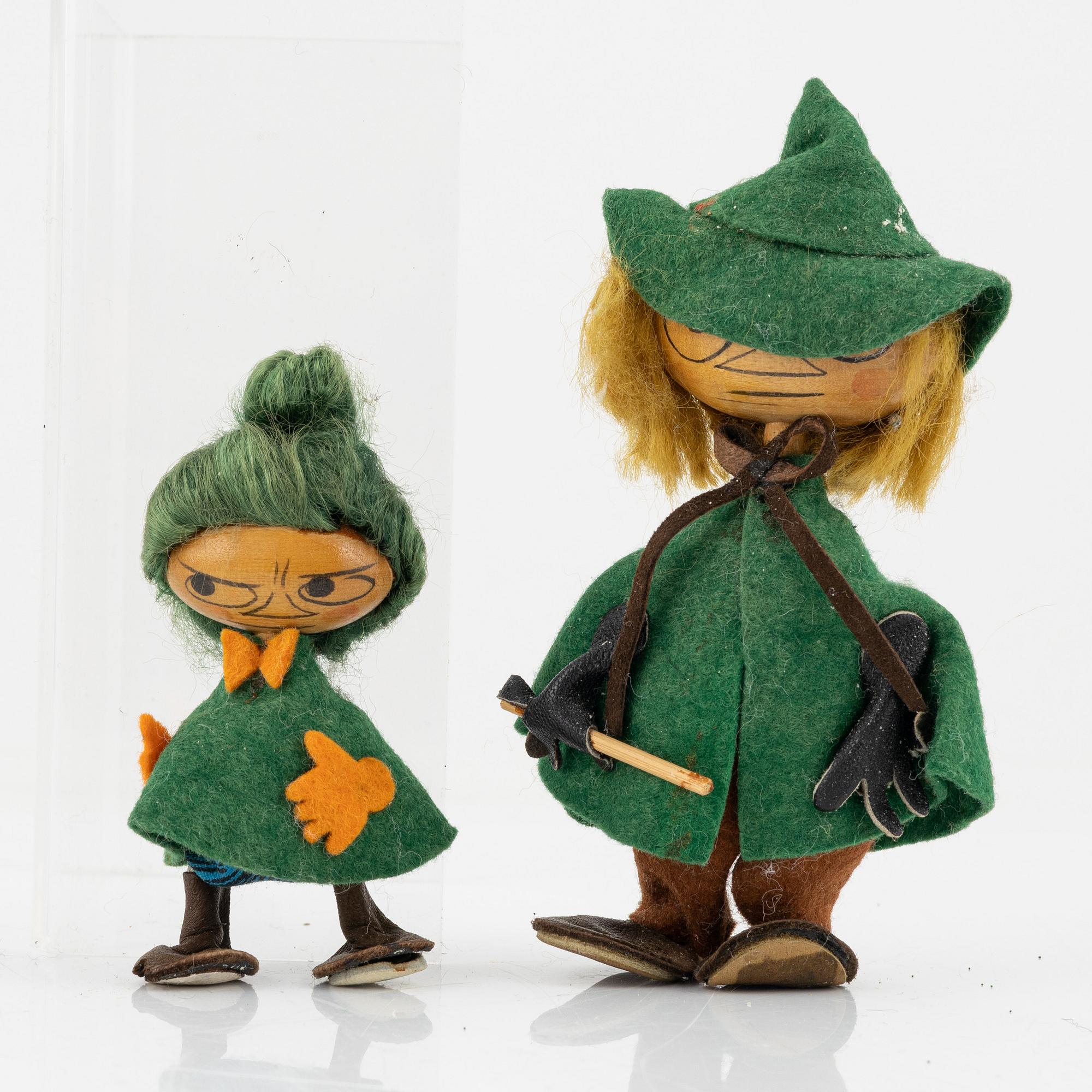 Two Moomin characters from Atelier Fauni, Finland, 1950's/60's.