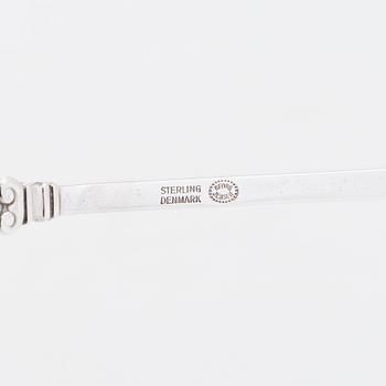 Johan Rohde, cocktailsked, "Konge/Acorn", sterlingsilver, Georg Jensen, Danmark efter 1945.