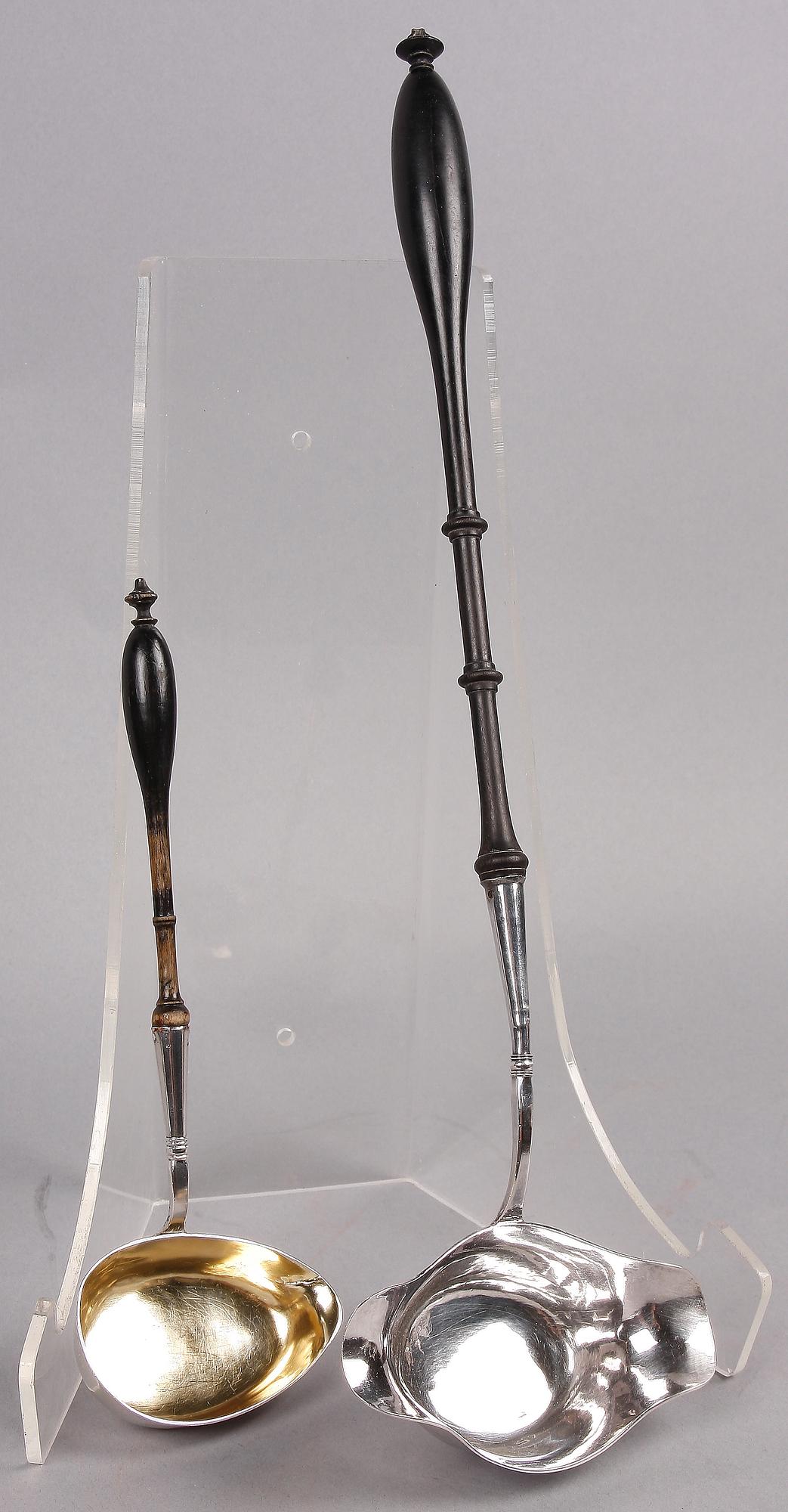 BÅLSLEV SAMT SÅSSLEV, silver, AF Hellman resp Sven Petter Dahlgren, Uppsala 1840 resp 1854.