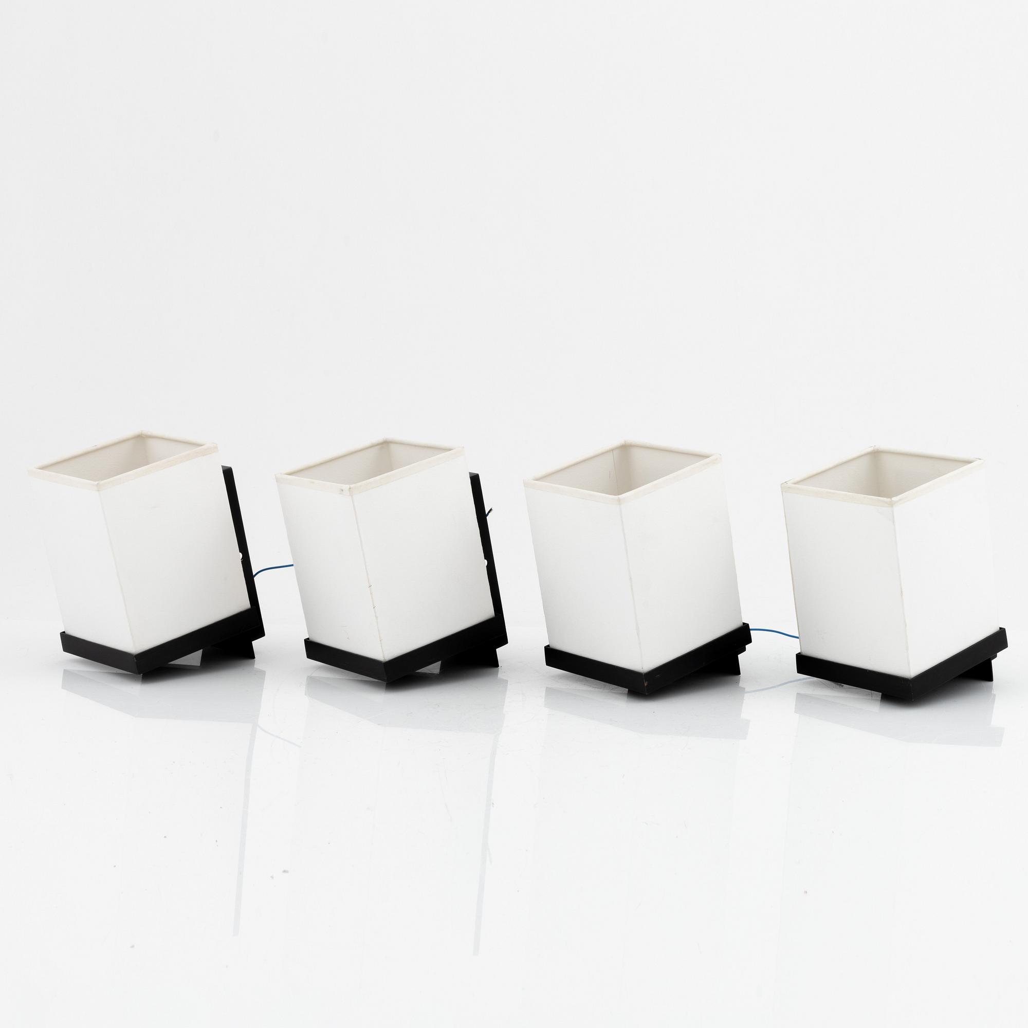 Stéphane Davidts, a group of 4+2 wall lights, Davidts Ligtning, 21st Century.