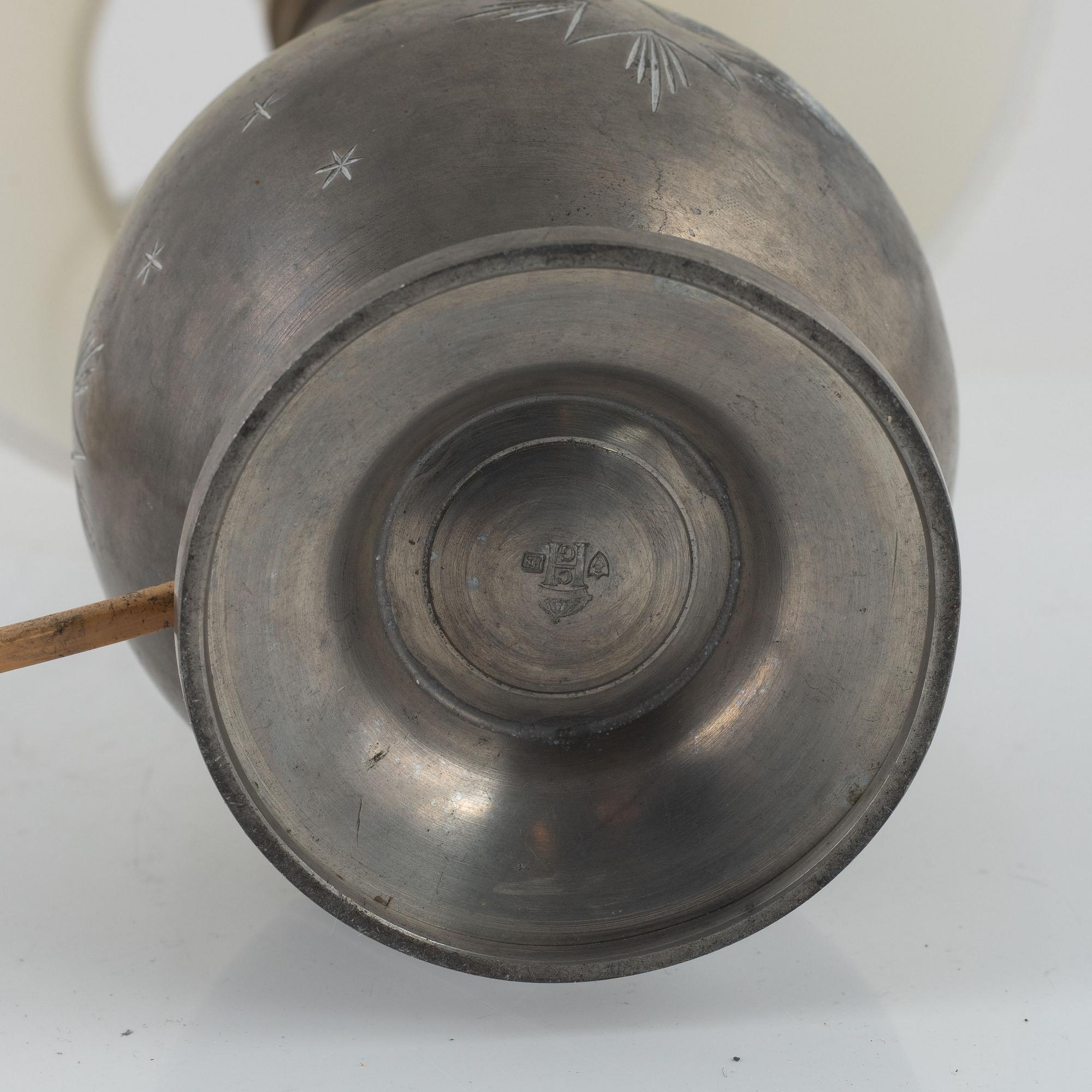 Sylvia Stave, tillskriven. Bordslampa, CG Hallberg, Stockholm 1934.