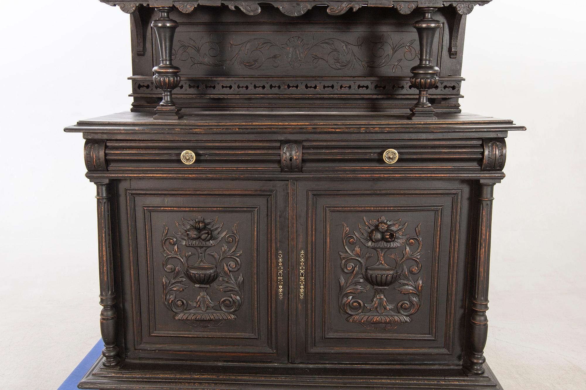 A neo-renaisssance styel cupboard first half of the 20th century.
