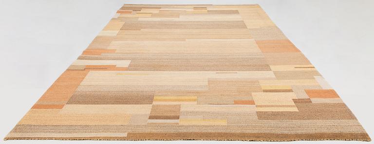 Greta Skogster-Lehtinen, s  flat weave carpet for Aaltosen Mattokutomo Kiikka Finland. Ca 310x210 cm.