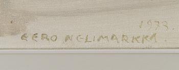 Eero Nelimarkka, oil on canvas, signed and dated 1973.