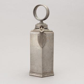 A 18th Century pewter flask.