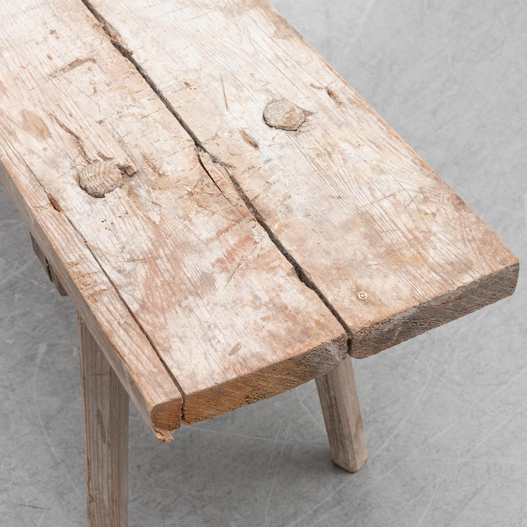 A 19th Century garden bench.