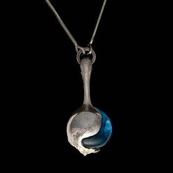 BJÖRN WECKSTRÖM, KAULAKORU. Nectaris. Sterling hopeaa ja akryyliä, Lapponia 1974.