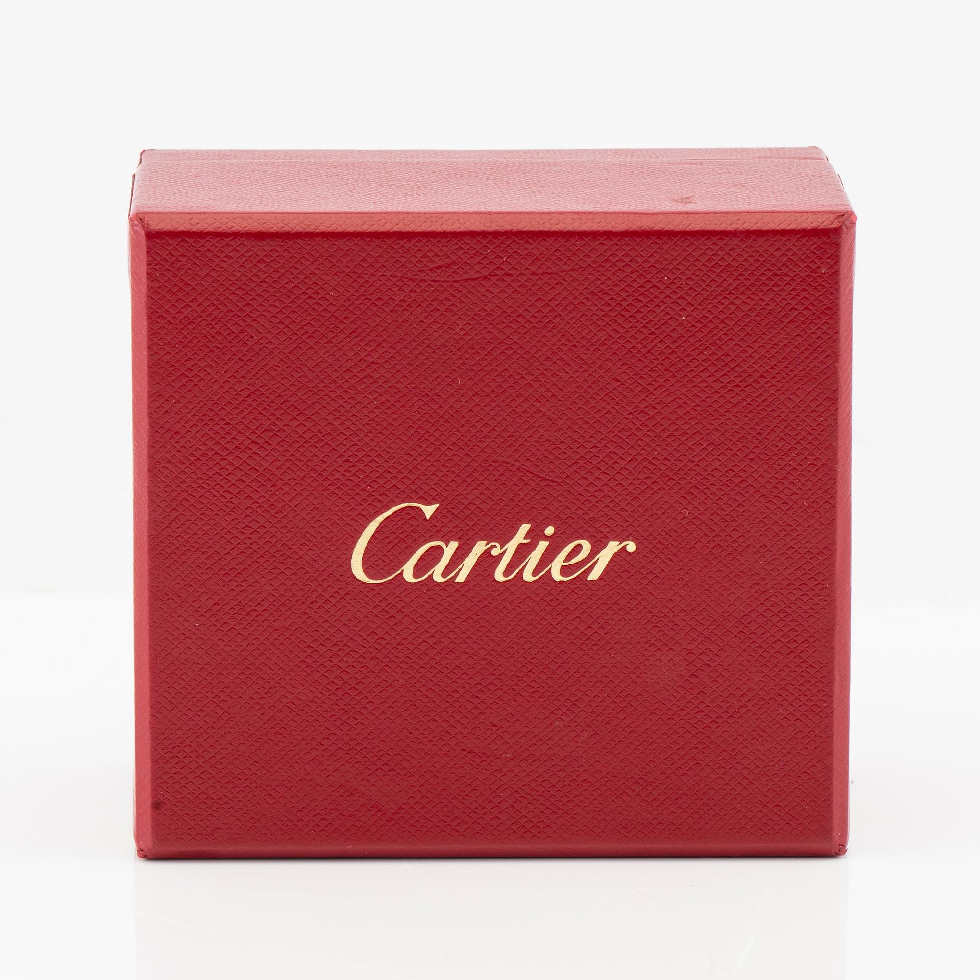 Cartier, örhängen ett par "Trinity" 18K rött, vitt och roséguld.