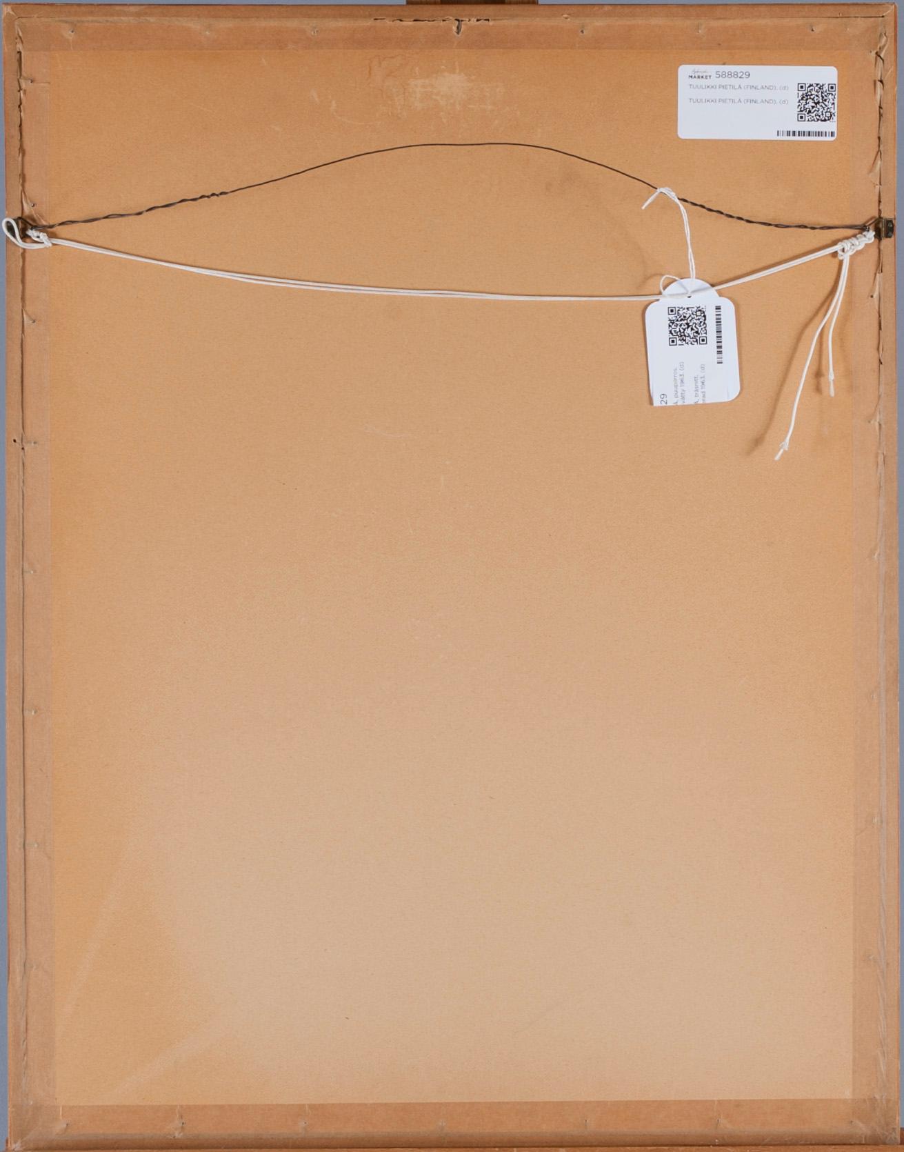 TUULIKKI PIETILÄ, träsnitt, signerad och daterad 1963, numrerad 13/39.