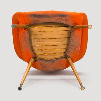 Gastone Rinaldi, nojatuoli, "DU 55 P", Italia. Malli muotoiltu vuonna 1954.