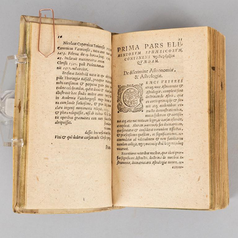 Astronomy, 3 works 1576-82, illustrations with movable parts.