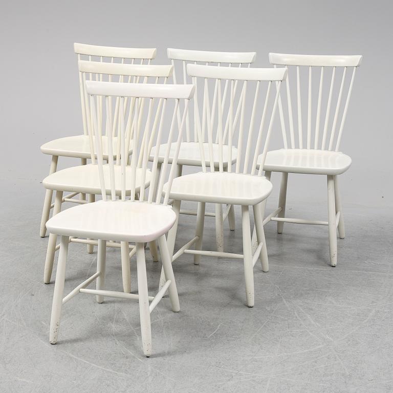 CARL MALMSTEN, stolar, 6 st, "Lilla Åland", 1960-tal.