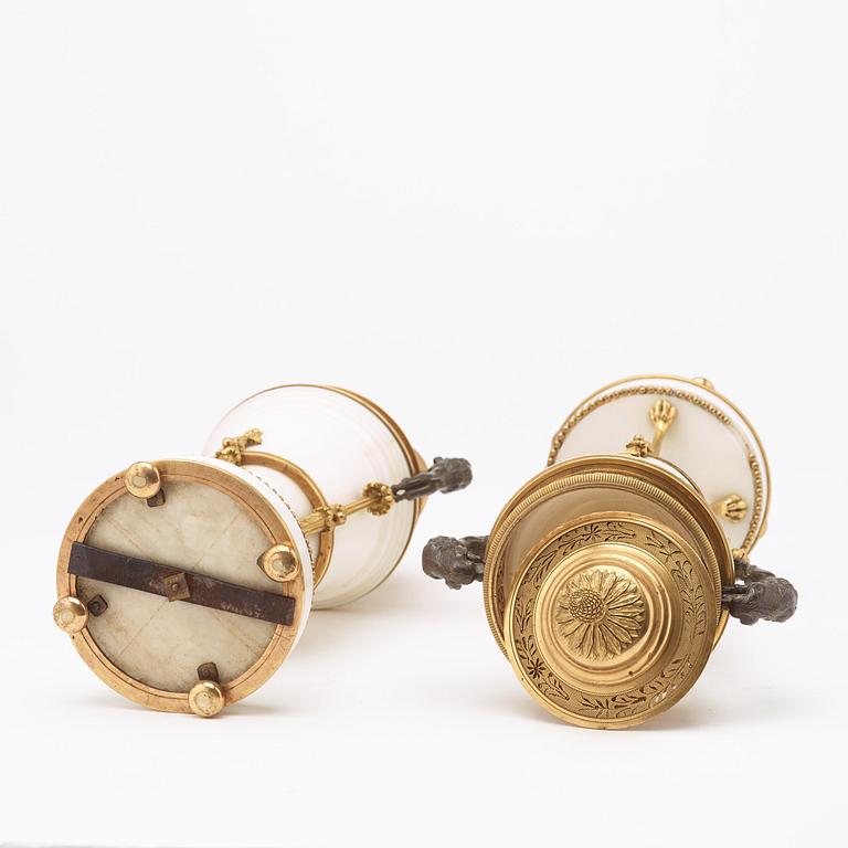 A pair of Louis XVI late 18th century perfume burners.