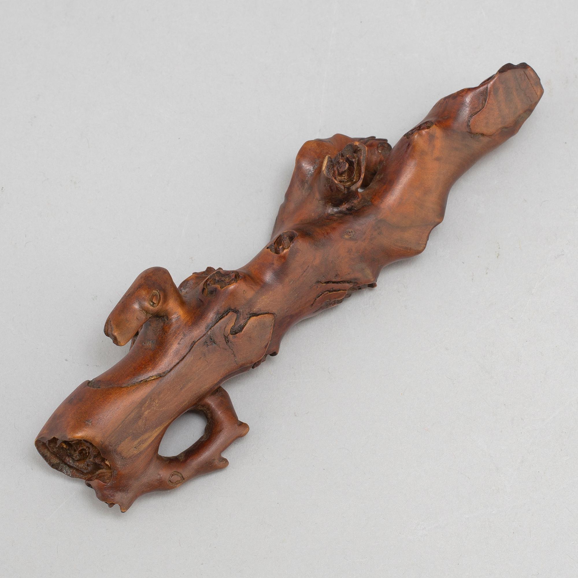 PENSELSTÄLL, boxwood. Qingdynastin, 1800-tal.