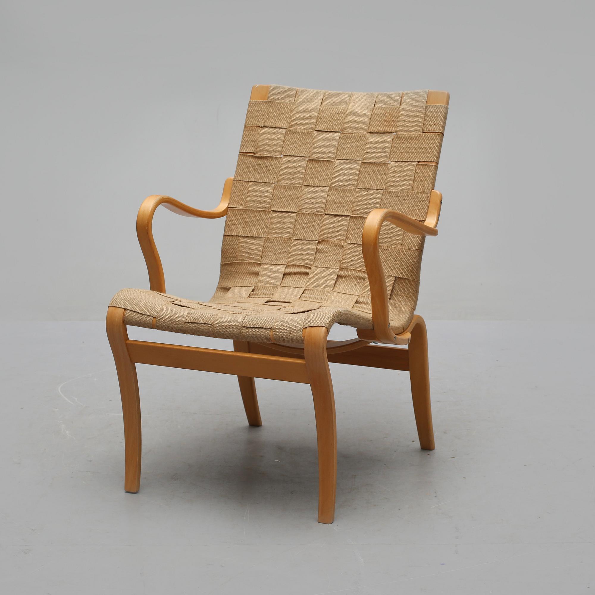 FÅTÖLJ, "Mina", Bruno Mathsson, Mathsson International, Värnamo, 1992.
