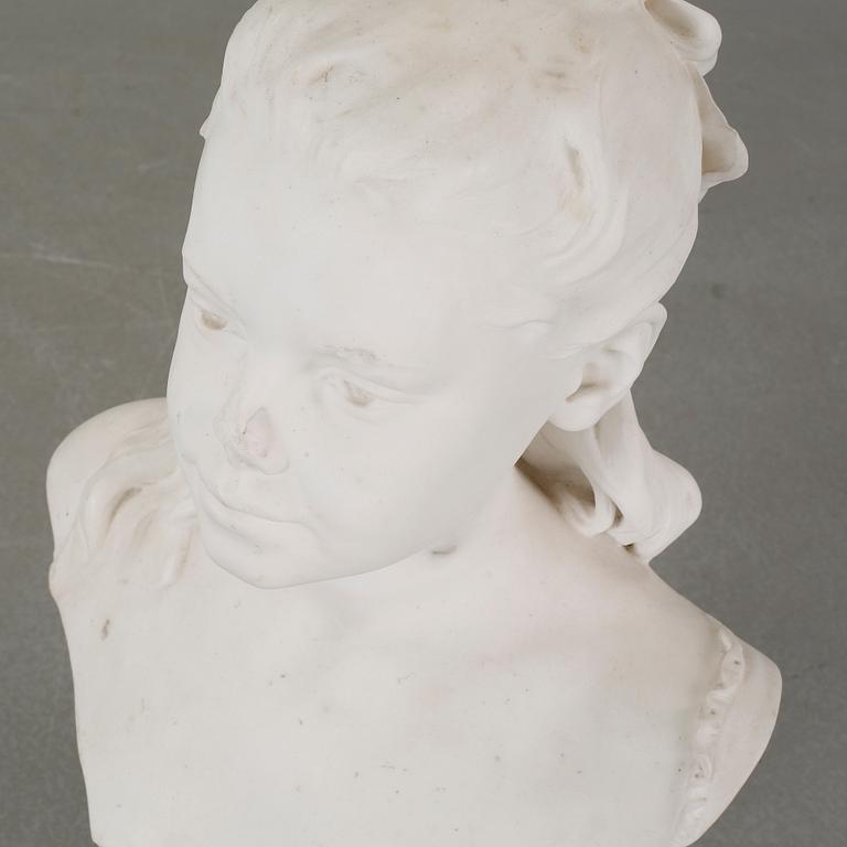 PER HASSELBERG, sculpture, plaster, signed and dated 1882.