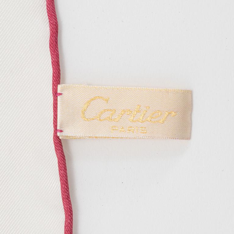 Cartier, a twill silk scarf.