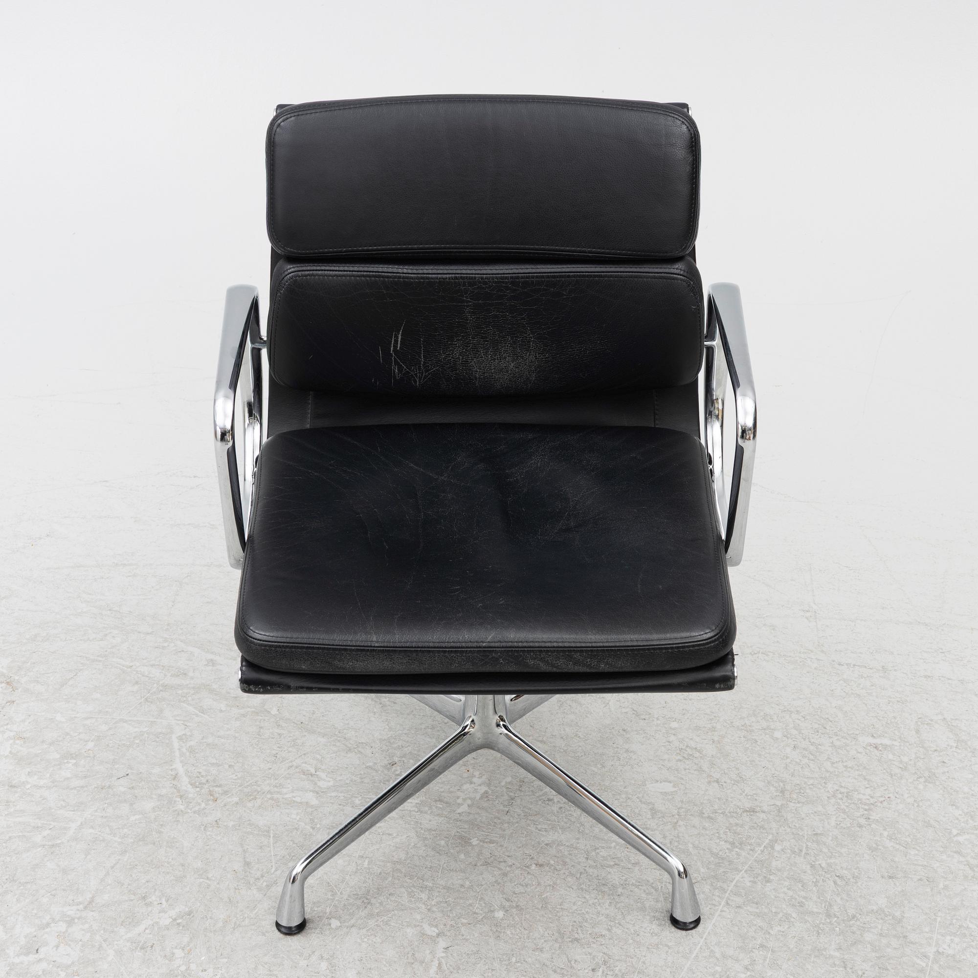 Charles & Ray Eames, an 'EA208 Soft Pad Chair' swivel chair, Vitra, 2010's.