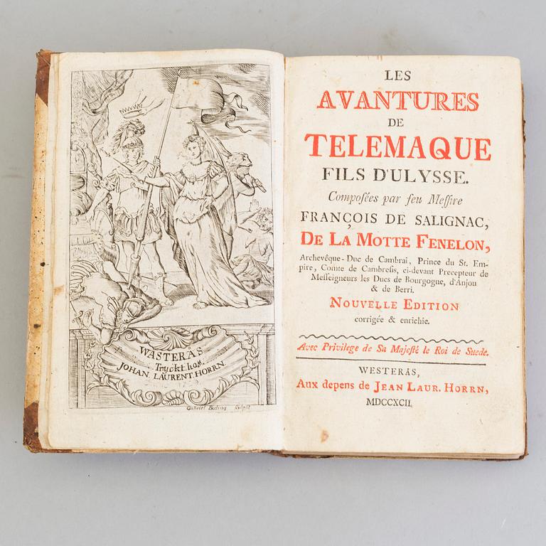 BOOKS, four volumes, 18th and 19th century.