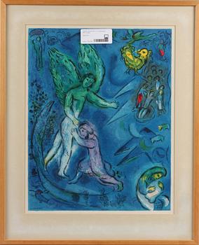 MARC CHAGALL, efter, litografiska utställningsaffischer, 2 st.