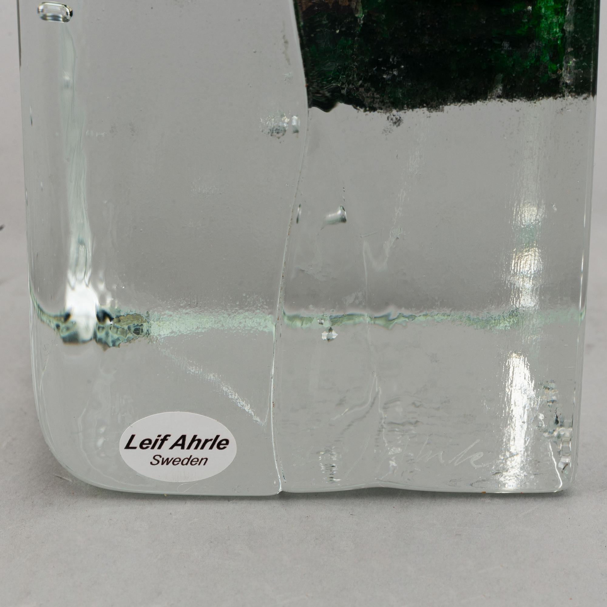 Leif Ahrle, glas, skulptur.