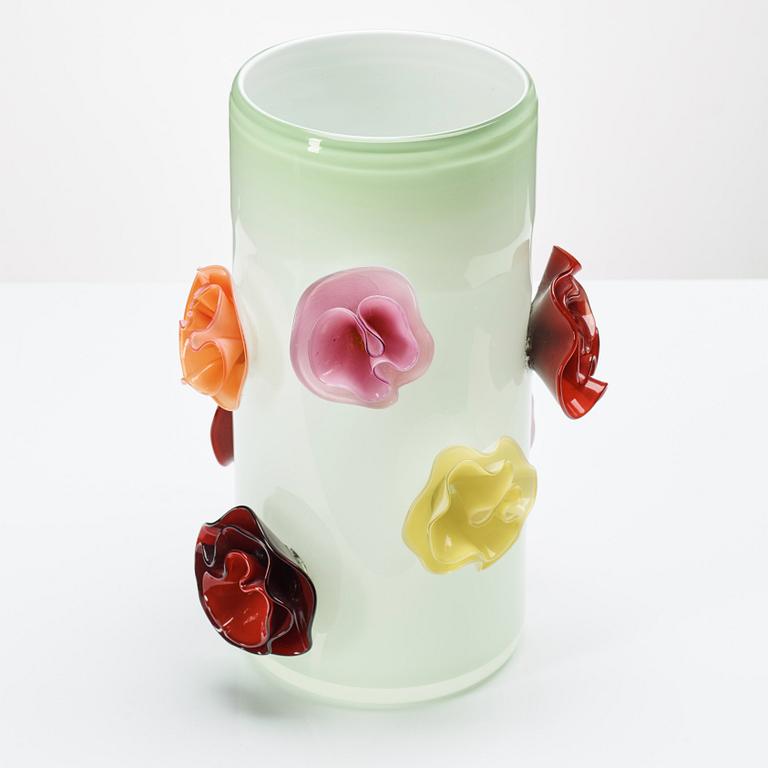 Ulla Forsell, a "Flowers forever", nr 1, glass vase, Stockholm 2008.