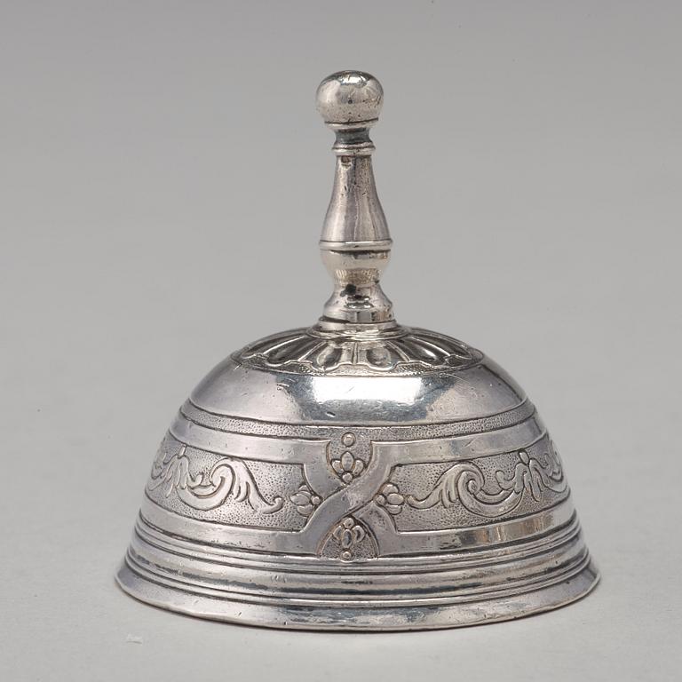 A Swedish 18th century 7 piece silver toilet service, mark of Johan Lorenz Starin, Stockholm 1736.