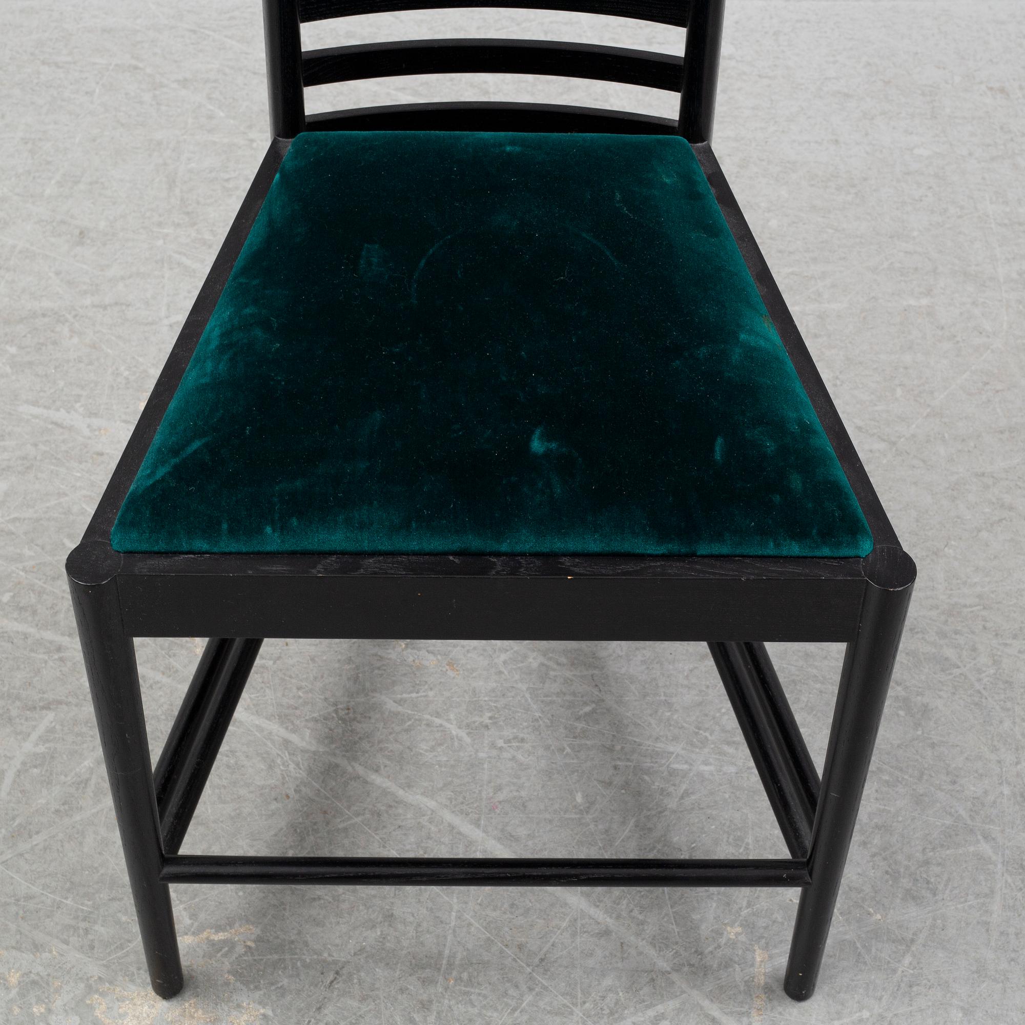 A 'Hill house 1' chair by Charles Rennie Mackintosh, for Cassina, designed 1902.
