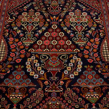 A Keshan rug, semi antique, 203 x 136 cm.