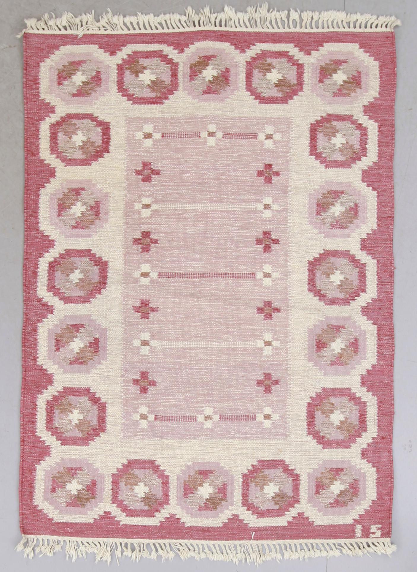 MATTA, rölakan, monogramsignerad IS, Ingegerd Silow, ca 194 x 140 cm.