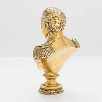 Skulptur, mässing, 1800-talets slut.