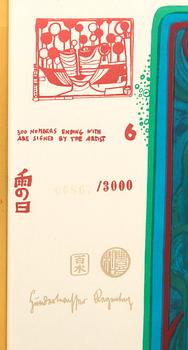 Friedensreich Hundertwasser, "Columbus Rainy Day in India", 1972.