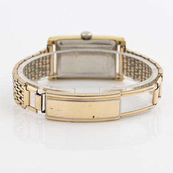 Eterna, "Tank", wristwatch, 22 x 38 mm.