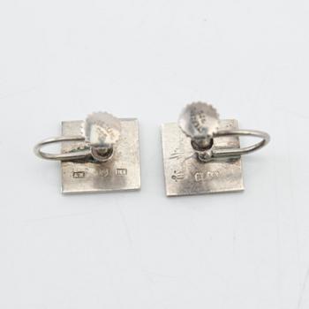 Wiwen Nilsson, earrings, a pair, silver, Lund, 1958.