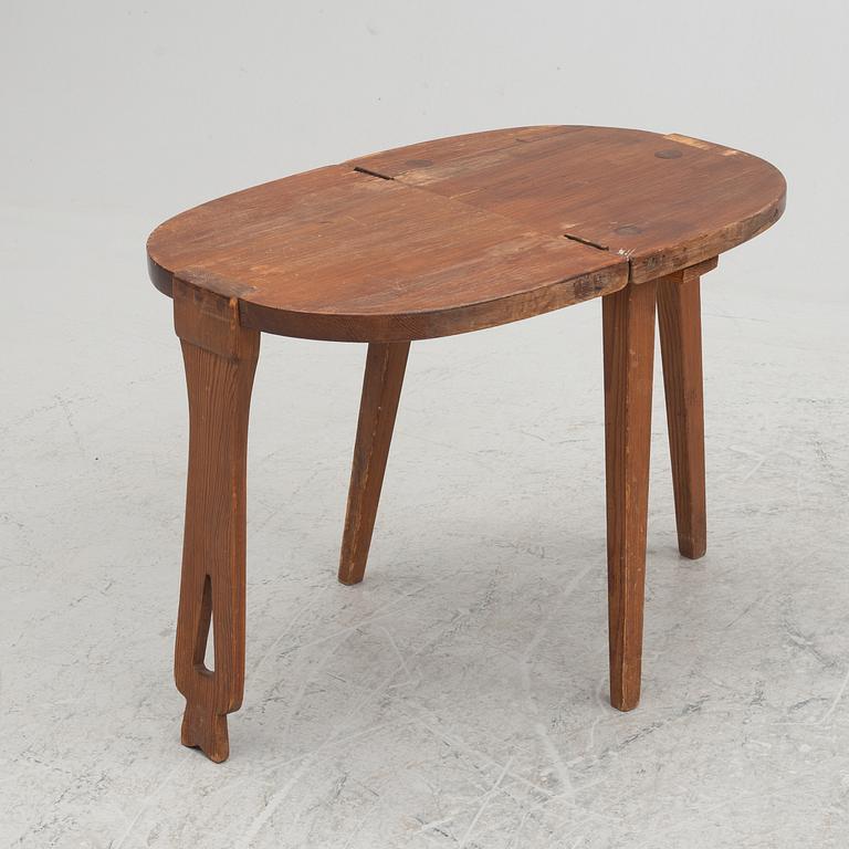 Carl Malmsten, a "Chair-Table", designed in 1937.