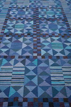 MATTA. "Rubirosa, blå". Gobelängteknik. 343 x 224 cm. Signerad AB MMF MR.