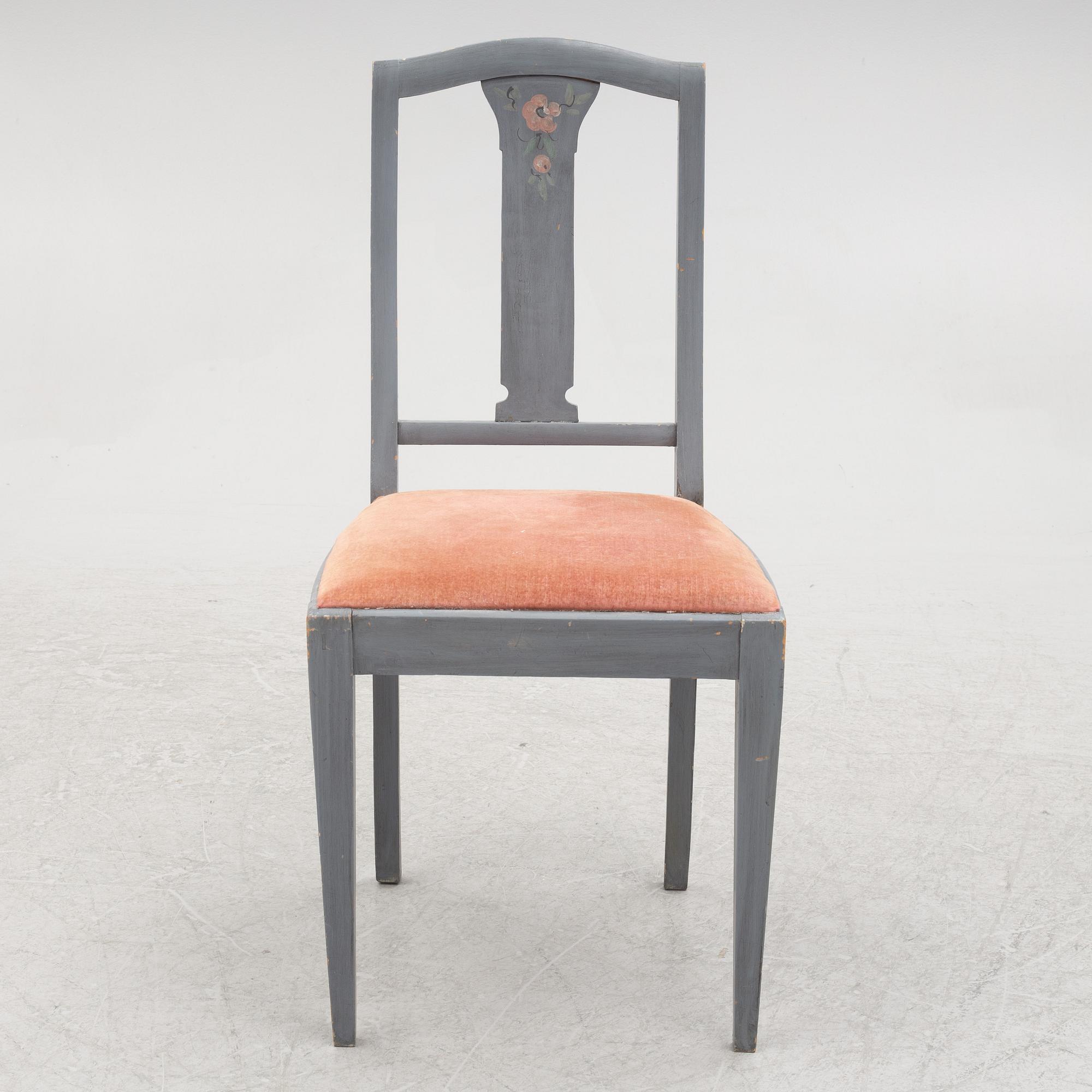 Desk and chair, first half of the 20th century.