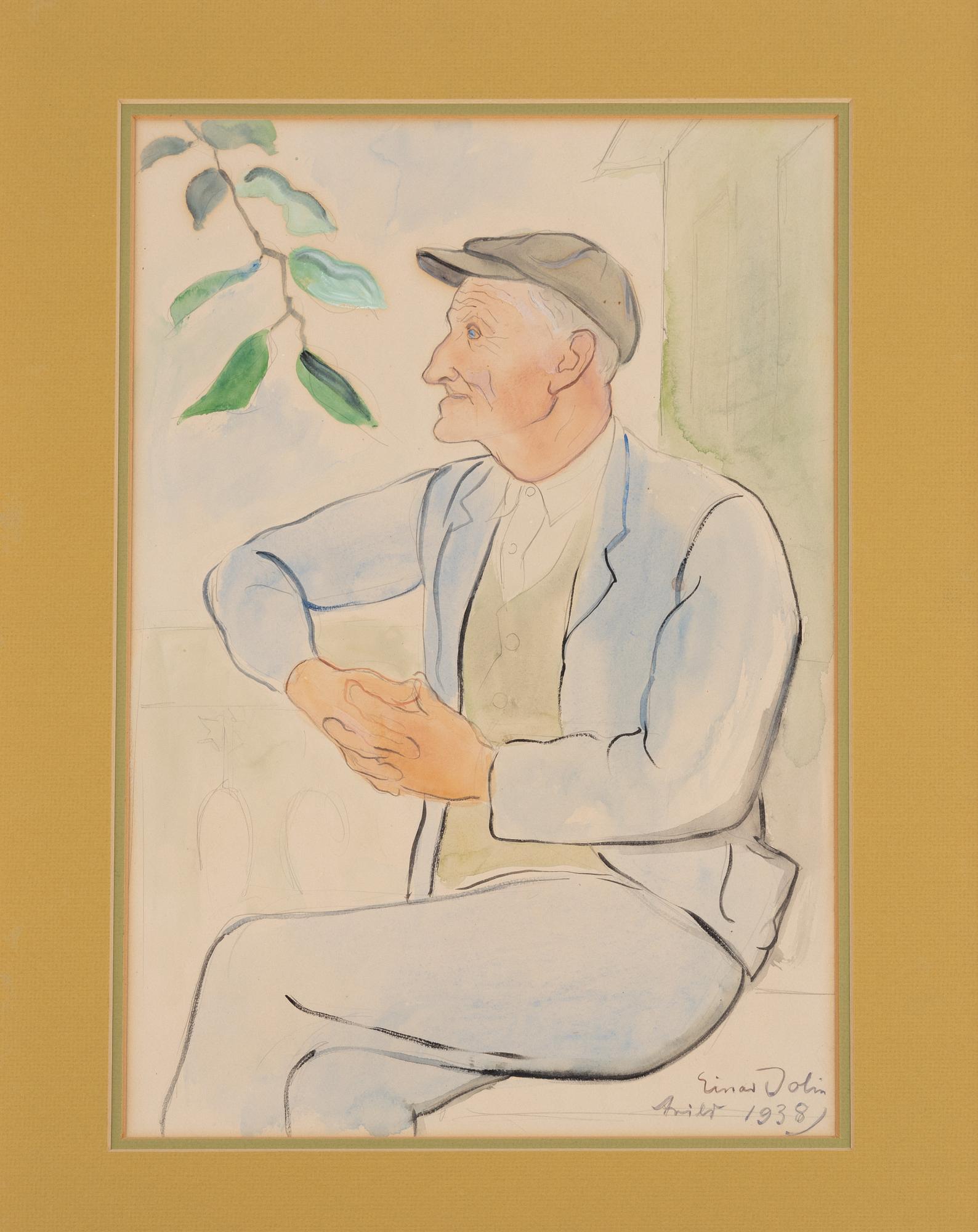 Einar Jolin, På terrassen.