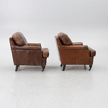Armchairs, a pair, 20th century.