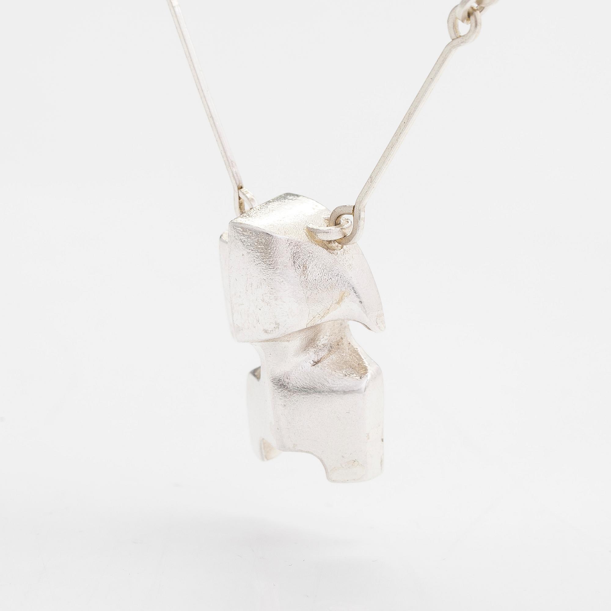 Björn Weckström, halsband, "Zombi", sterlingsilver, Lapponia 1974.