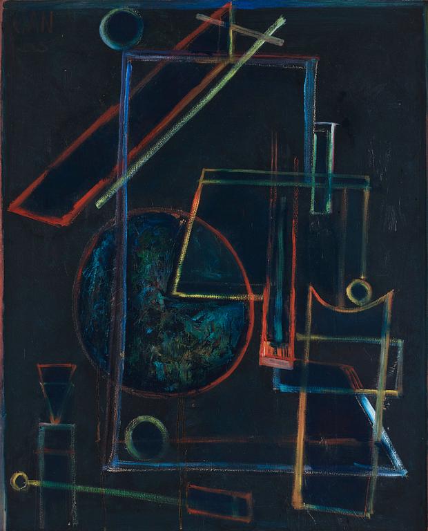 Gösta Adrian-Nilsson, masonite panel, Signed GAN and dated -53.