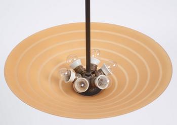Edward Hald, a ceiling lamp, Orrefors, 1930s.