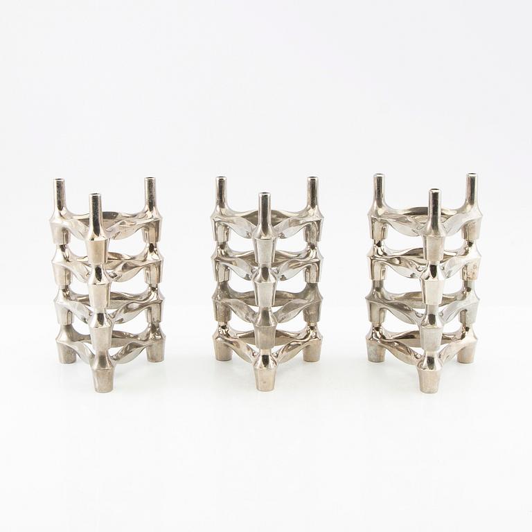 Caesar Stoffic & Fritz Nagel, candlesticks, 12 pcs, Germany, late 20th century.