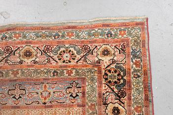 A rug, antique silk Tabriz, probably, ca 171 x 118,5 cm.