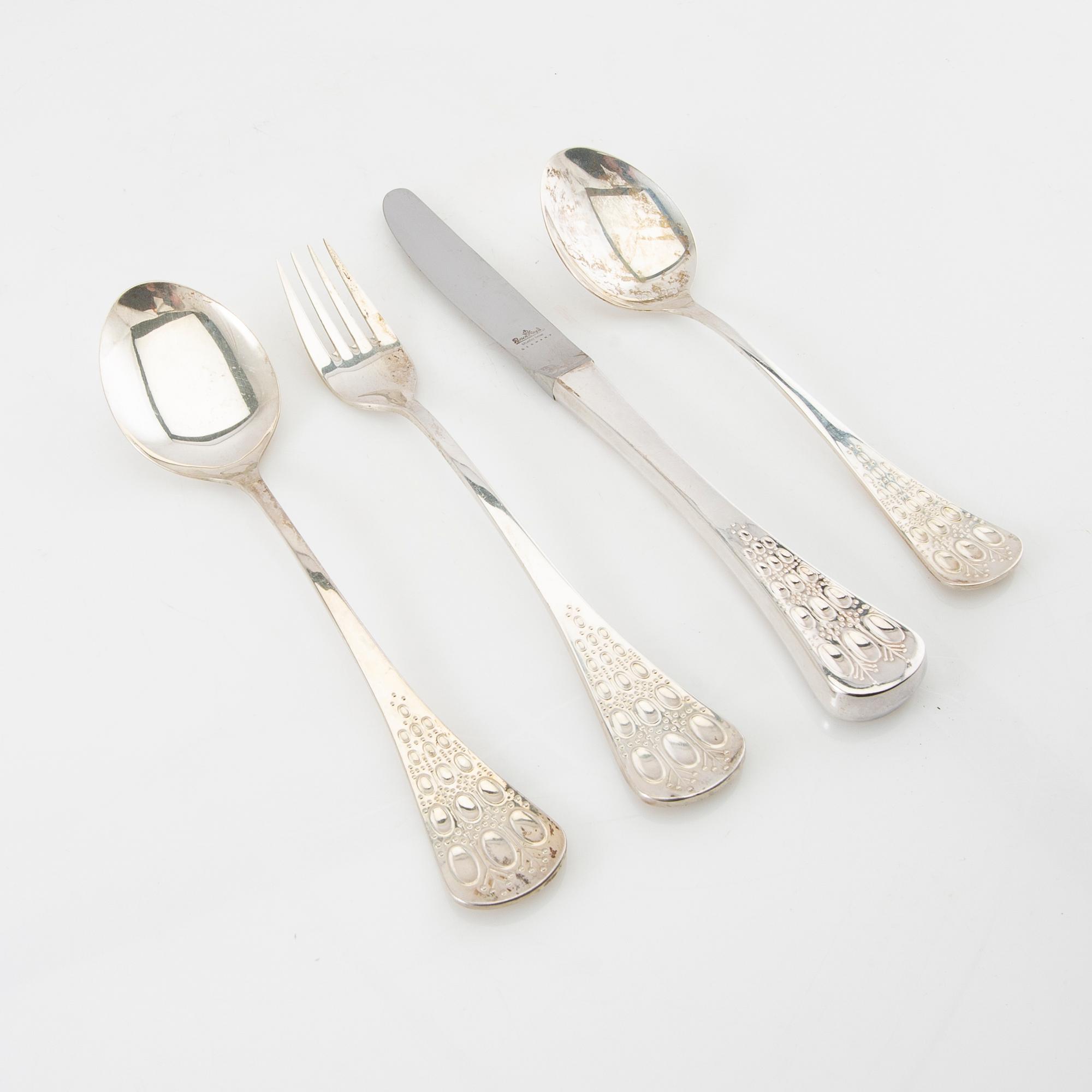 Björn Wiinblad, bestick 48 dlr  silver, Rosenthal Studio Line.