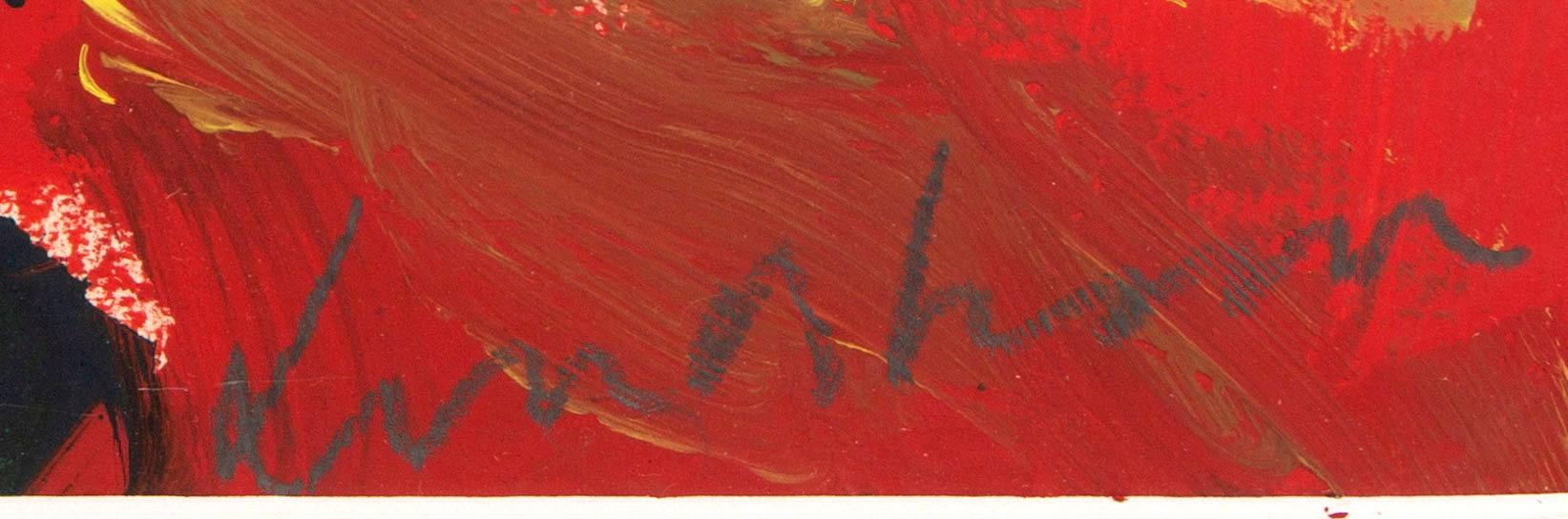 Bengt Lindström, acrylic on paper / gouache, signerad.