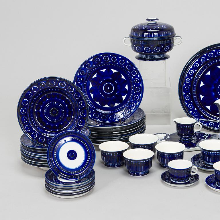 Ulla Procopé, mat- och kaffeservis, 82 delar, "Valencia", Arabia 1960-tal.