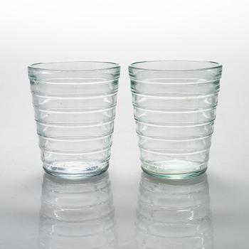 AINO AALTO, A set of 12 late 20th century drinking glasses for Iittala.