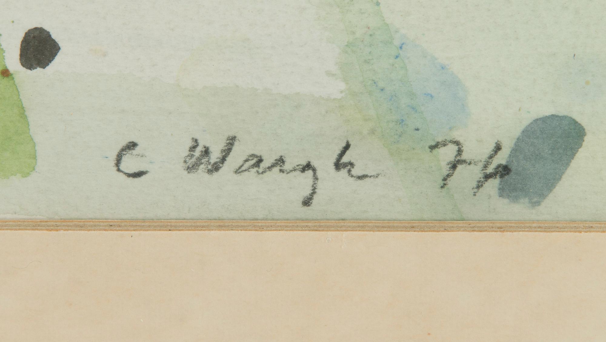 Carl Wargh, akvarell, signerad och daterad -76.