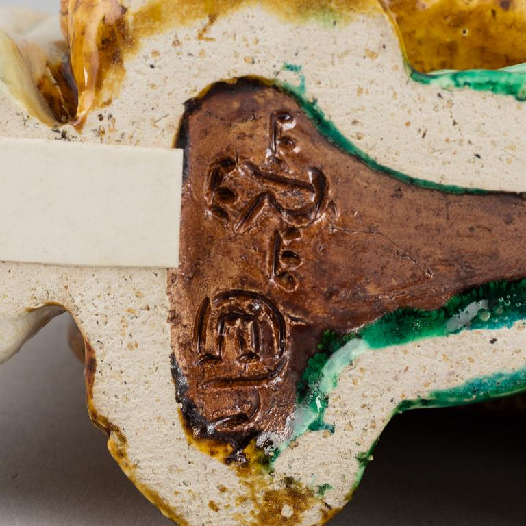 GUNNAR NYLUND, two stoneware sculptures of horses, Rörstrand, Sweden mid 20th century.